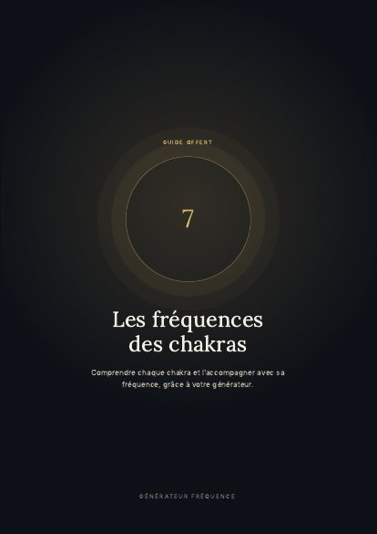 Guide des fréquences des chakras